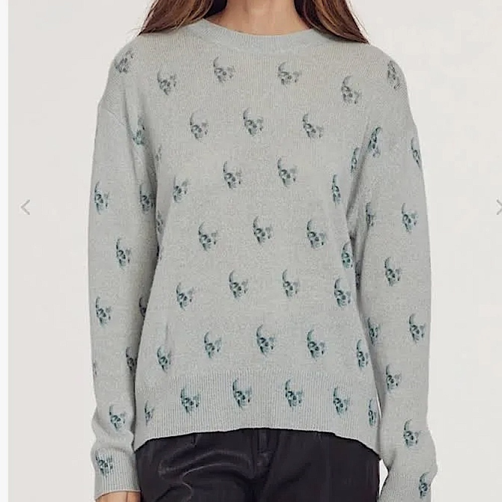 360 Cashmere - Skull Cashmere Crew - XS